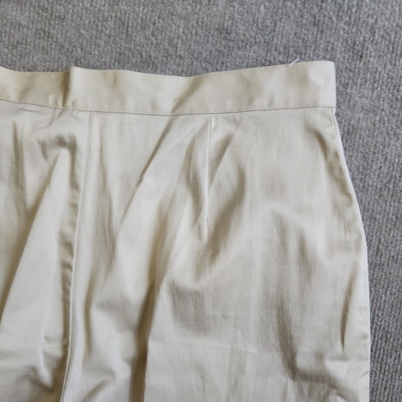 Worthington Stretch Dress Pants Womens Size 10 Petite Satin Beige Cotton Tapered - Picture 5 of 5